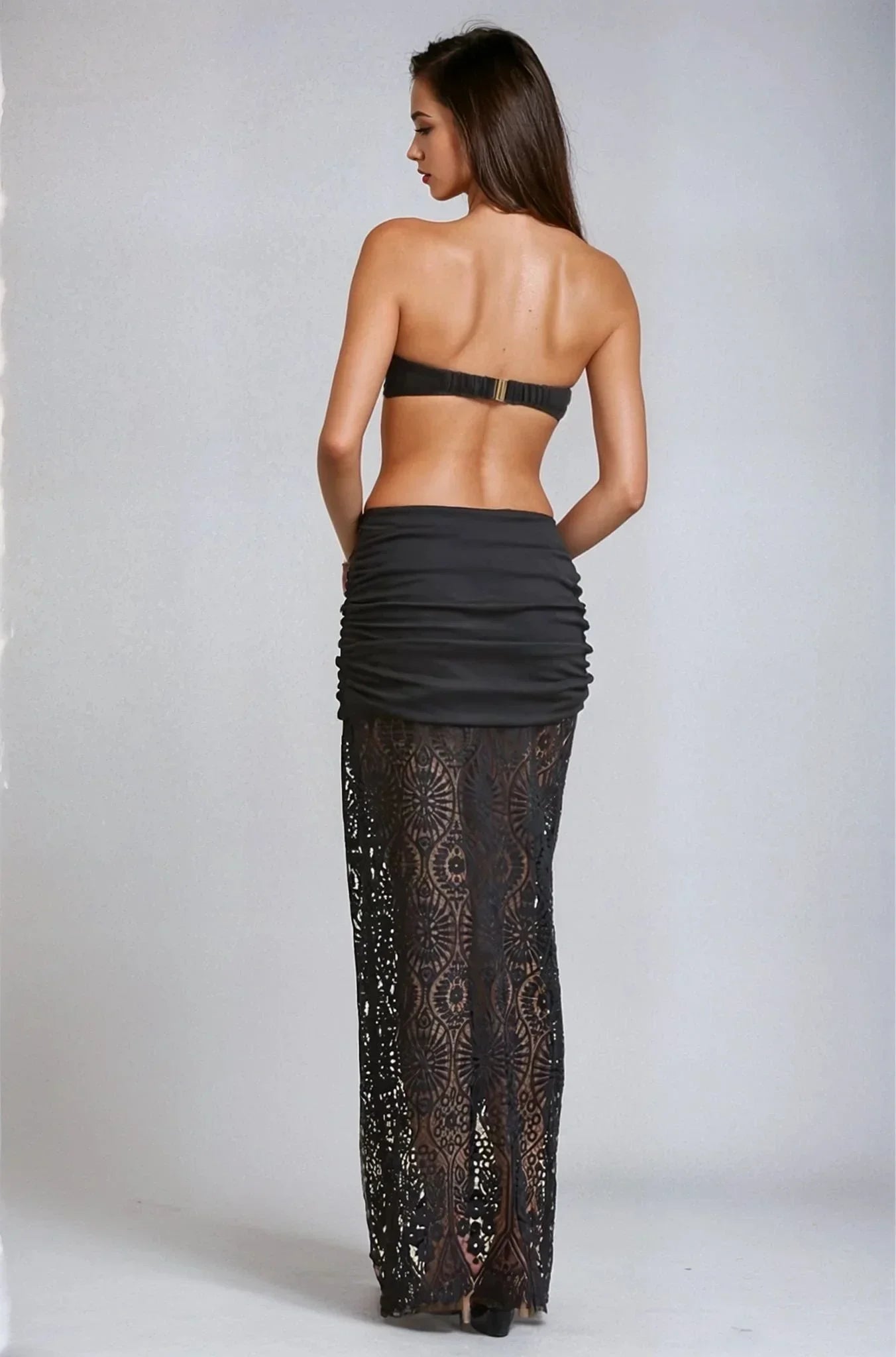 Starlit Crochet Luxe 2-Piece Set- Black