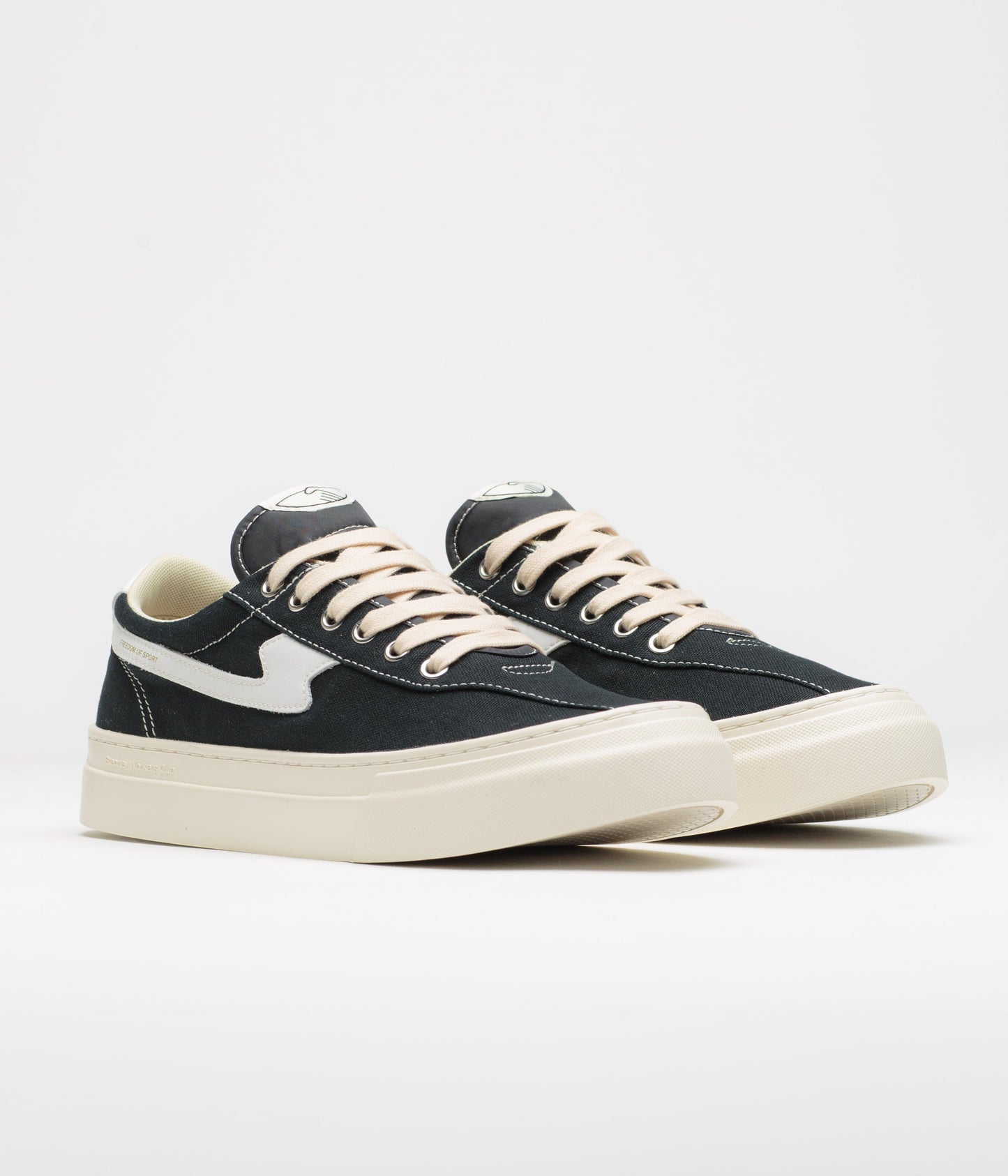 Stepney Workers Club Dellow Canvas S-Strike Cup Shoes - Black / White