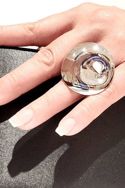 Sterling Silver Ring – Elle Mirage Collection Precious Bezel Design