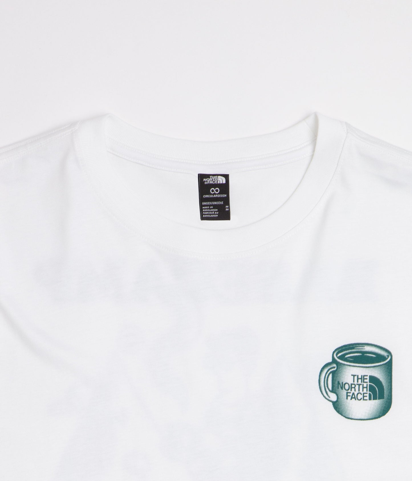 The North Face Basecamp Barista Relaxed T-Shirt - TNF White / Pacific Teal