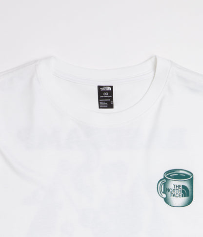 The North Face Basecamp Barista Relaxed T-Shirt - TNF White / Pacific Teal