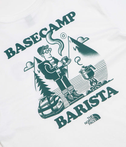 The North Face Basecamp Barista Relaxed T-Shirt - TNF White / Pacific Teal