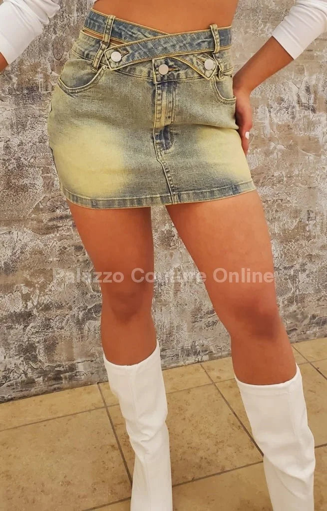 Trendy Denim Mini Skirt