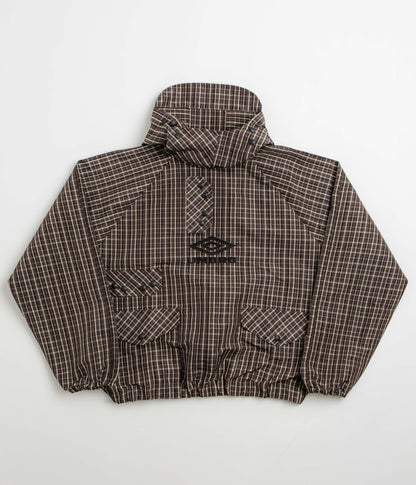Umbro Check Smock Anorak - Beige / Dark Brown
