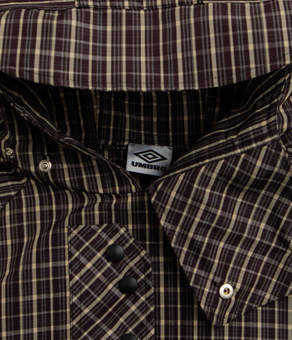 Umbro Check Smock Anorak - Beige / Dark Brown