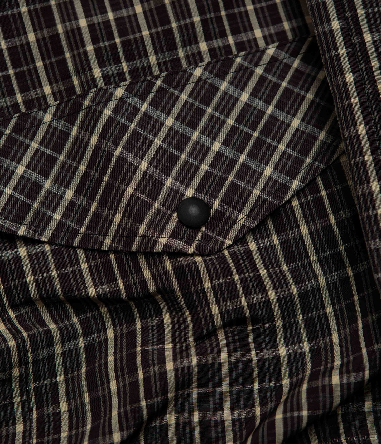 Umbro Check Smock Anorak - Beige / Dark Brown