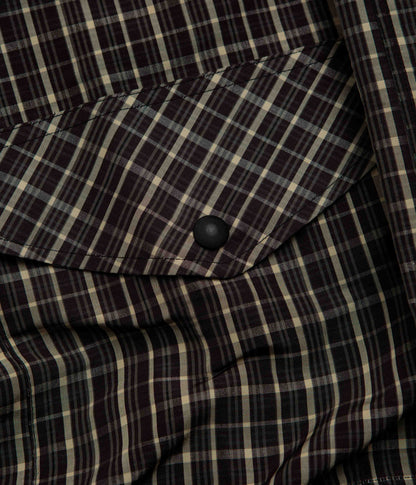 Umbro Check Smock Anorak - Beige / Dark Brown