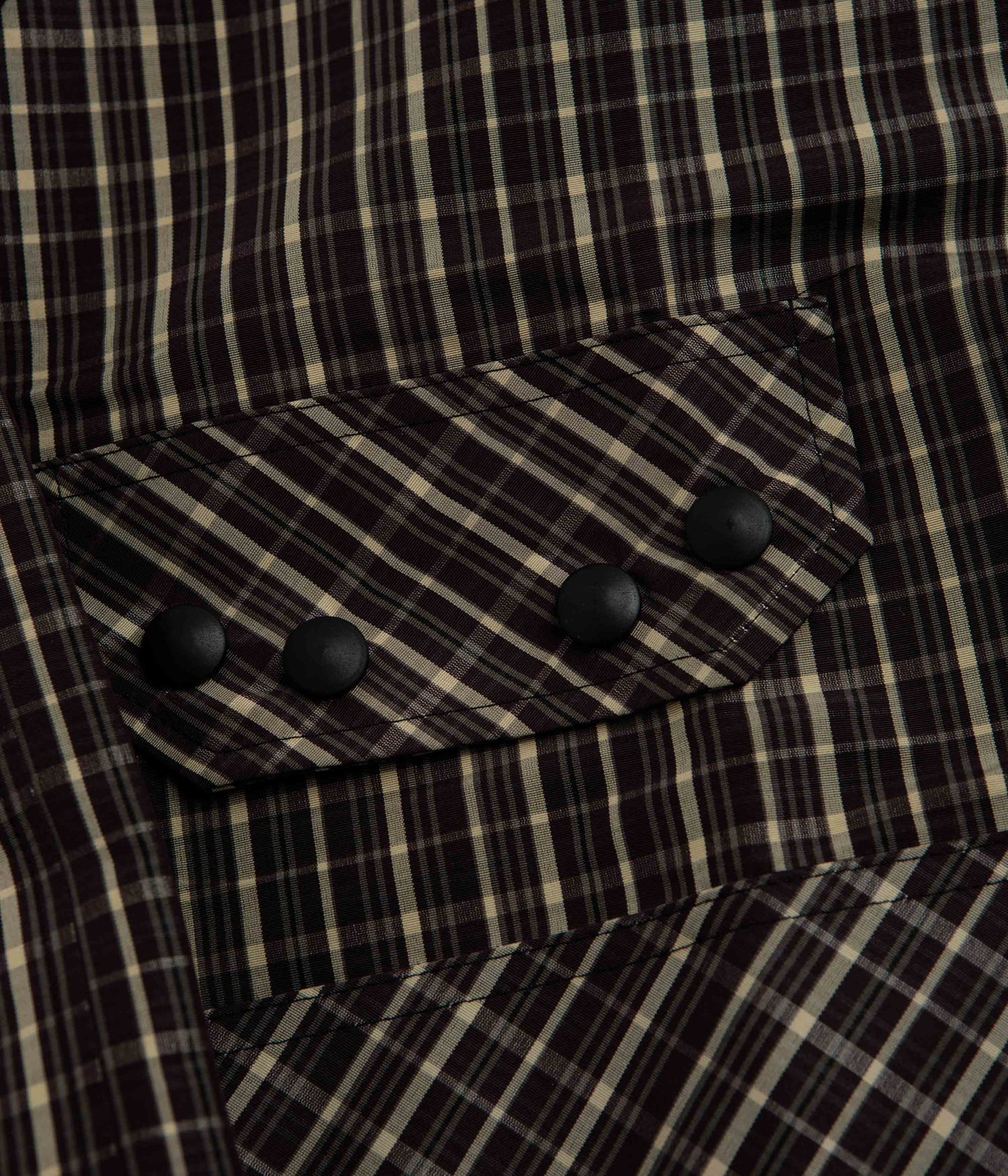 Umbro Check Smock Anorak - Beige / Dark Brown