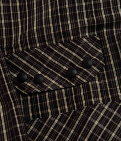 Umbro Check Smock Anorak - Beige / Dark Brown