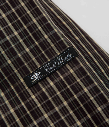 Umbro Check Smock Anorak - Beige / Dark Brown
