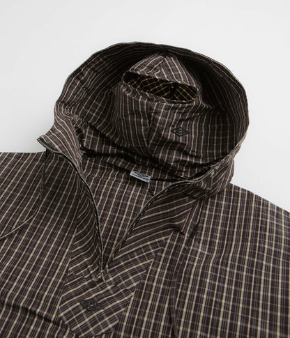 Umbro Checked Masked Anorak - Beige / Dark Brown