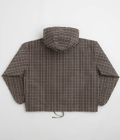 Umbro Checked Masked Anorak - Beige / Dark Brown