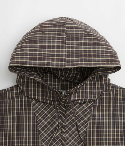 Umbro Checked Masked Anorak - Beige / Dark Brown