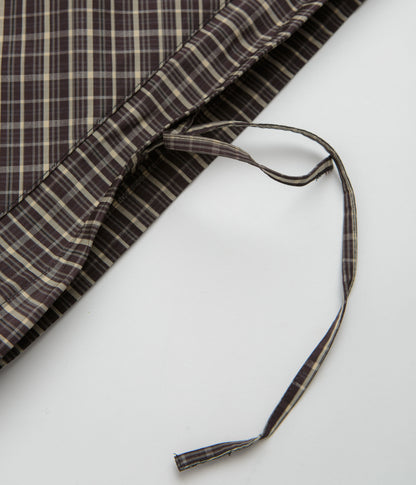 Umbro Checked Masked Anorak - Beige / Dark Brown