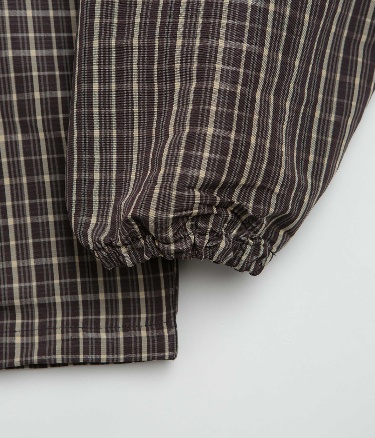 Umbro Checked Masked Anorak - Beige / Dark Brown