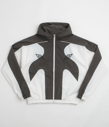 Umbro Guarding Masked Tracksuit Jacket - White / Dark Olive