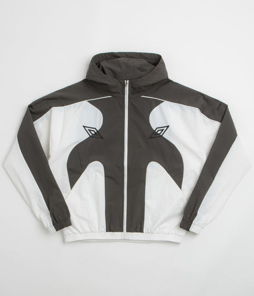 Umbro Guarding Masked Tracksuit Jacket - White / Dark Olive