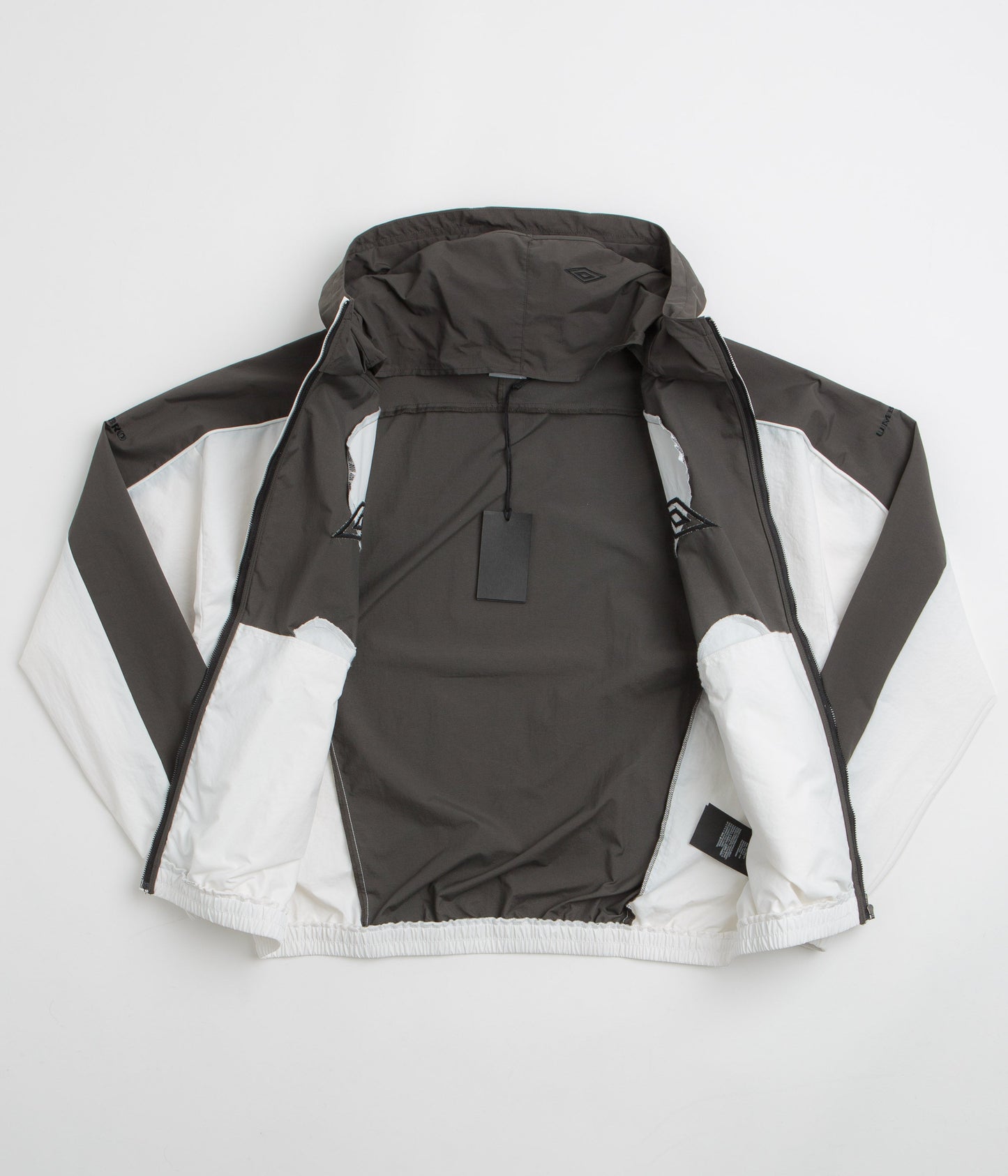 Umbro Guarding Masked Tracksuit Jacket - White / Dark Olive