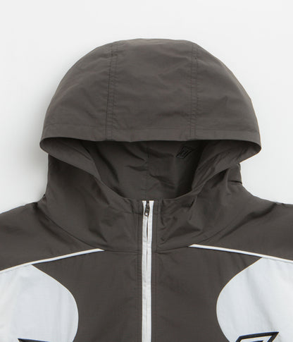 Umbro Guarding Masked Tracksuit Jacket - White / Dark Olive