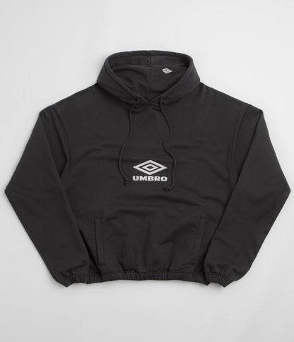 Umbro OG Logo Mask Hoodie - Washed Black / White