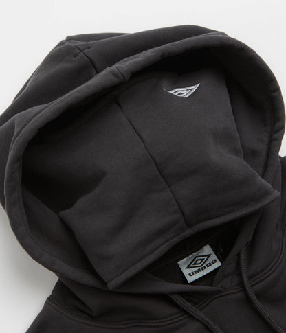 Umbro OG Logo Mask Hoodie - Washed Black / White