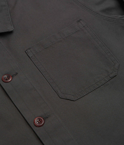 Uskees 3001 Buttoned Overshirt - Charcoal