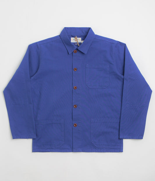 Uskees 3001 Buttoned Overshirt - Ultra Blue