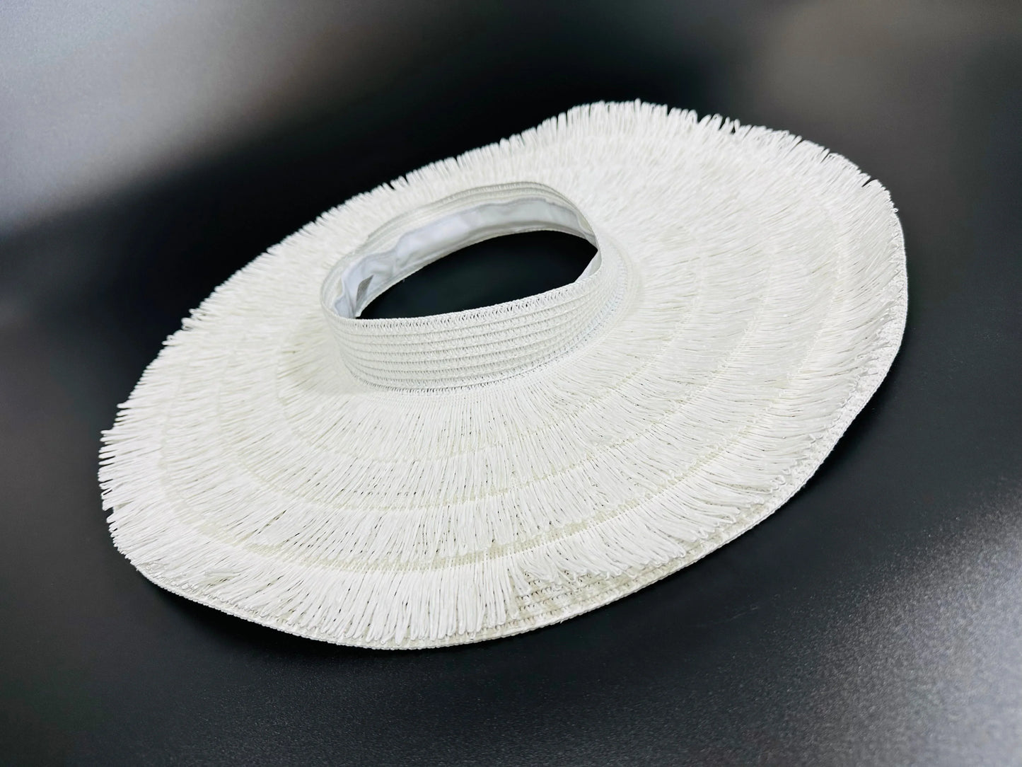Fringe Straw Sun Hat in White – Vacation Vibes Style