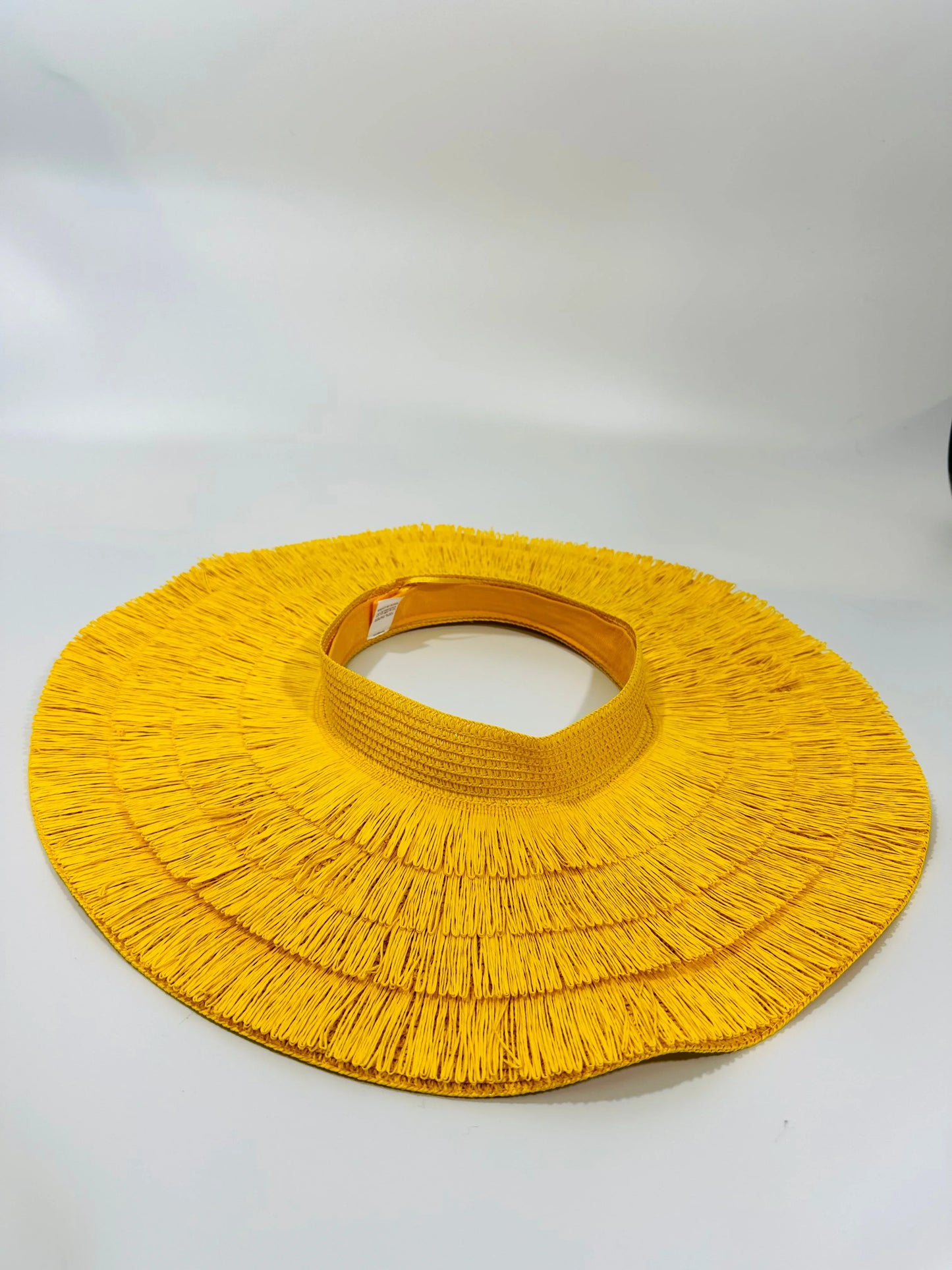 Fringe Straw Sun Hat in Yellow – Vacation Vibes Style