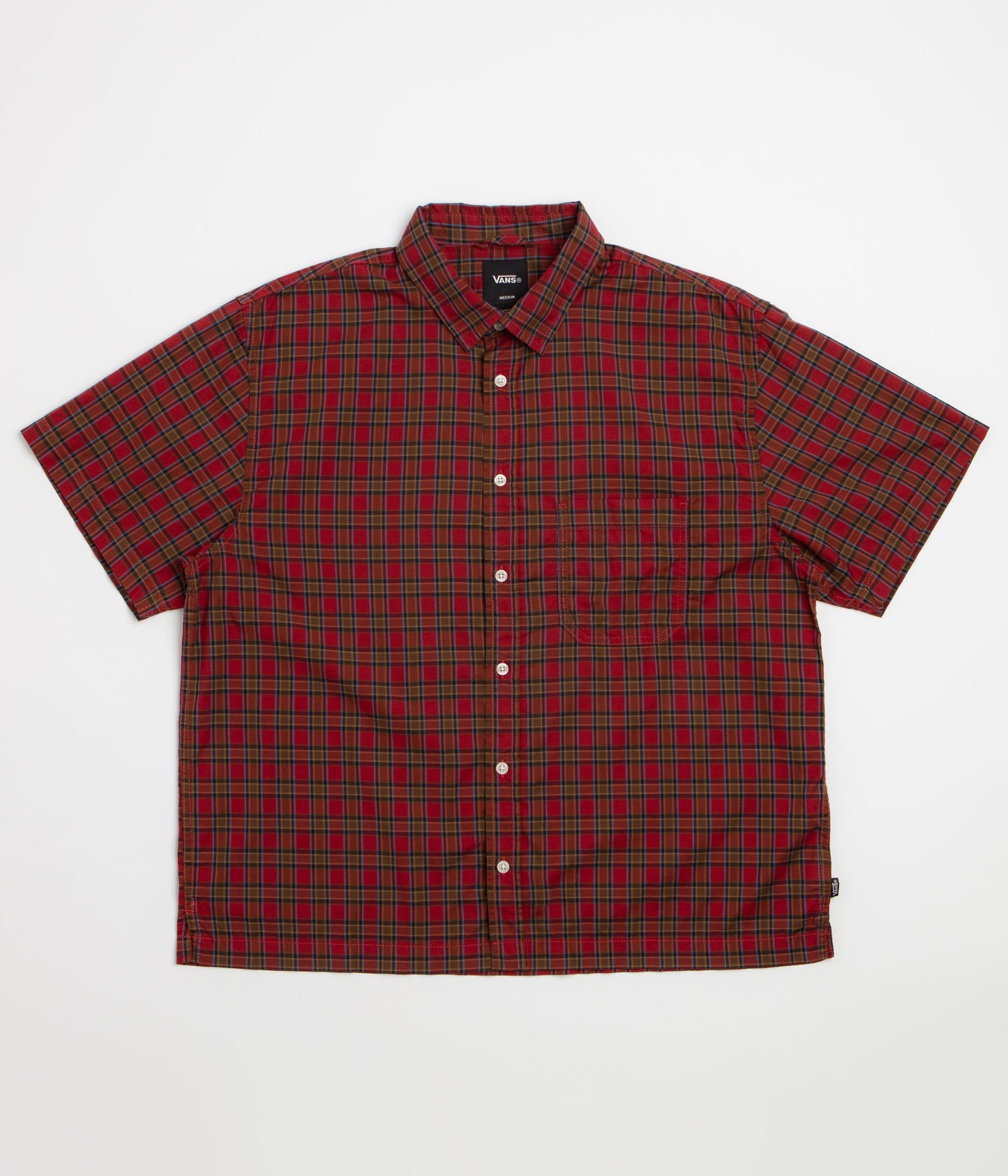 Vans Larkspur Timber Short Sleeve Shirt - Poppy Ember