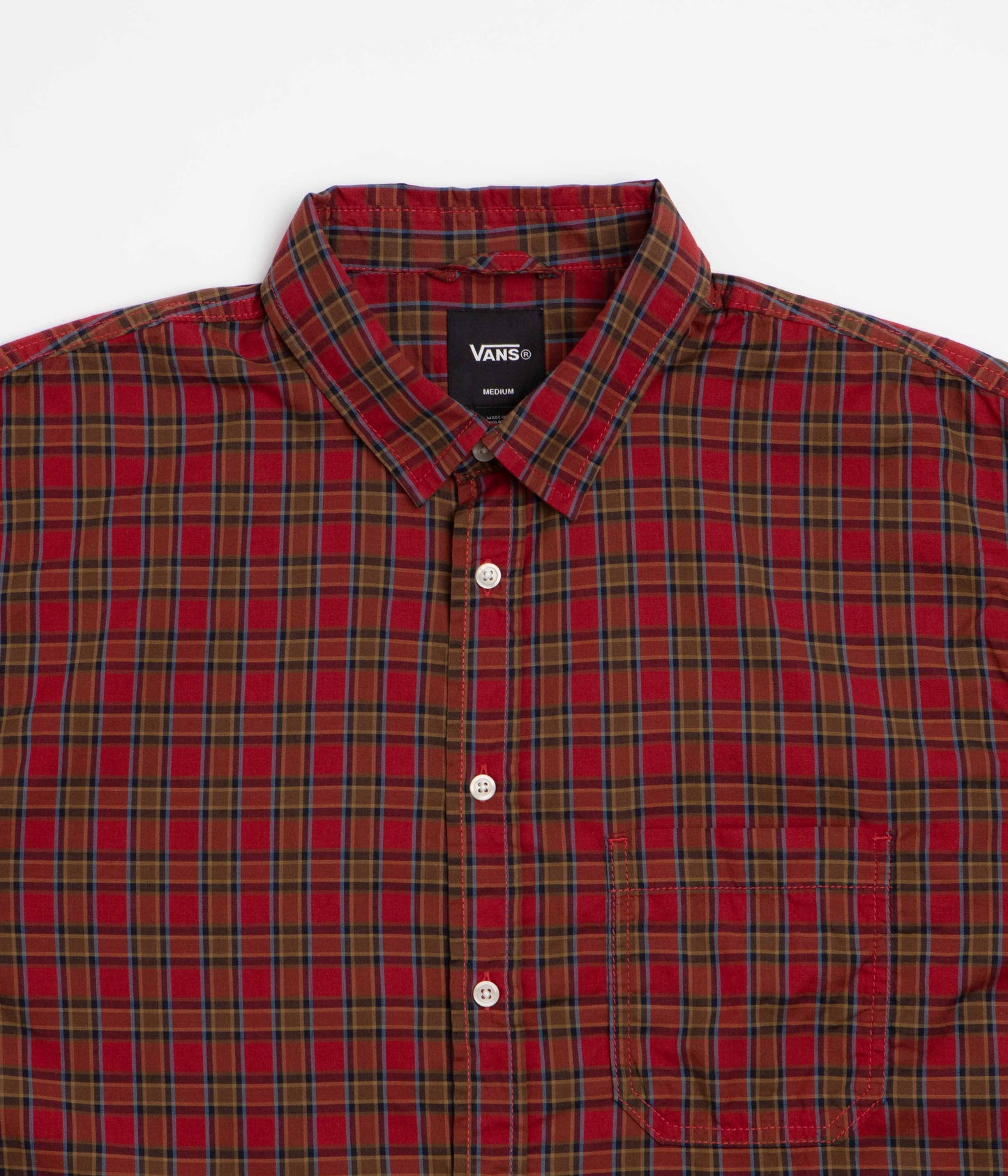 Vans Larkspur Timber Short Sleeve Shirt - Poppy Ember