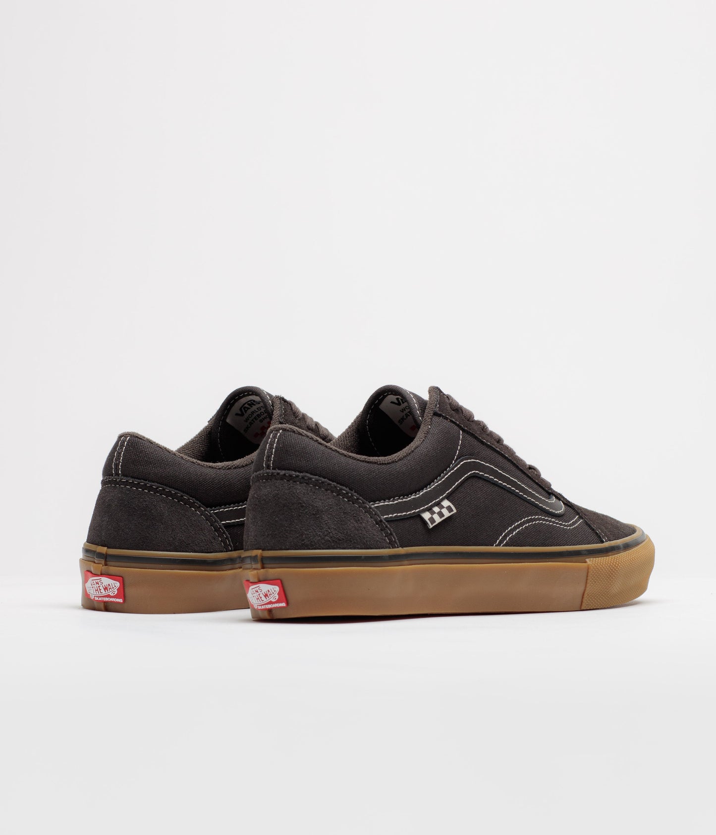 Vans Skate Old Skool Shoes - Faded Black / Gum