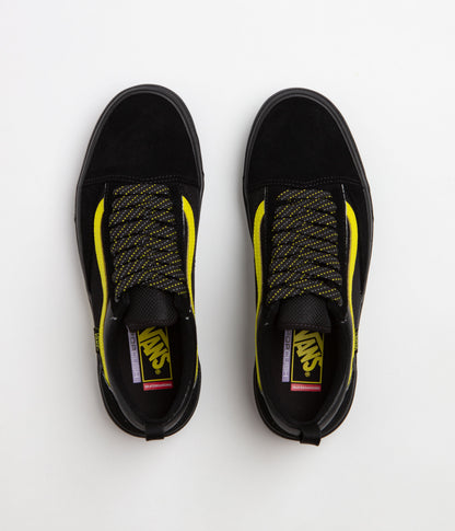 Vans Skate Old Skool Wafflecup Shoes - Reflective Black / Lime