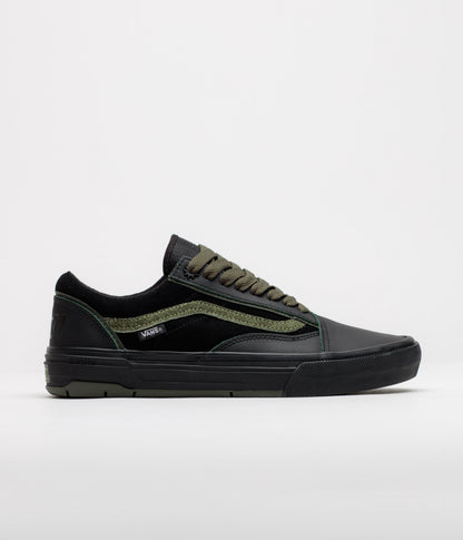 Vans Skate Old Skool Wafflecup Shoes - Willow Green / Black