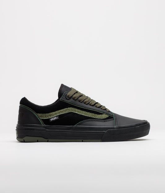Vans Skate Old Skool Wafflecup Shoes - Willow Green / Black