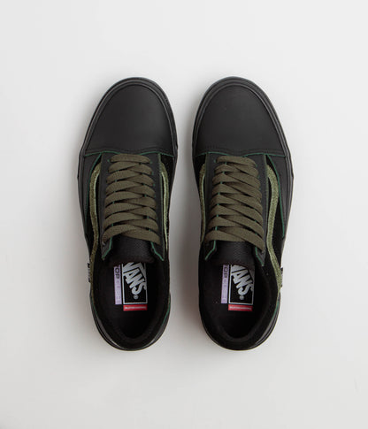 Vans Skate Old Skool Wafflecup Shoes - Willow Green / Black