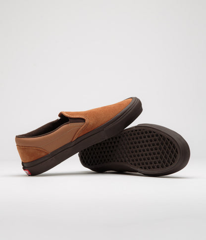 Vans Skate Slip-On Shoes - Brown / Gum