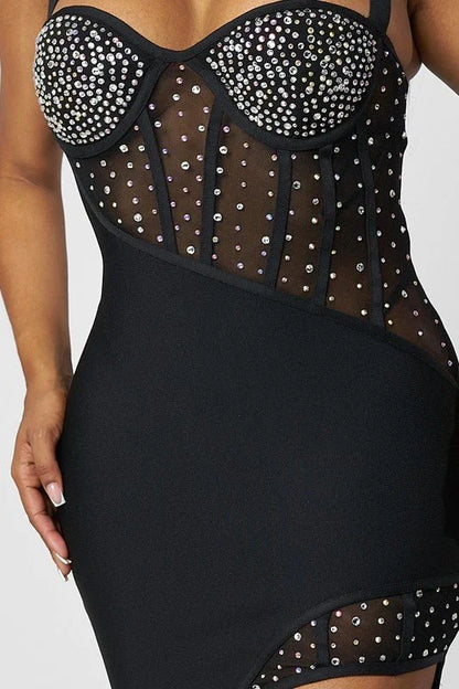 We Belong Together Mini Dress (Black)