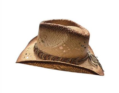 Sundance Straw Cowboy Hat with Braided Band