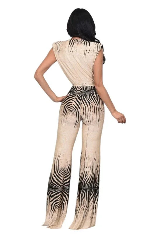 Wild Muse Belted Jumpsuit with Belt