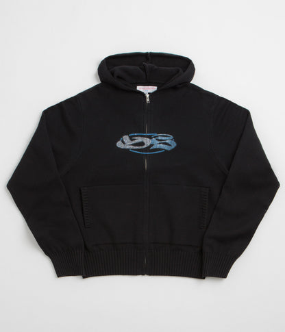 Yardsale Glitz Knitted Hoodie - Black