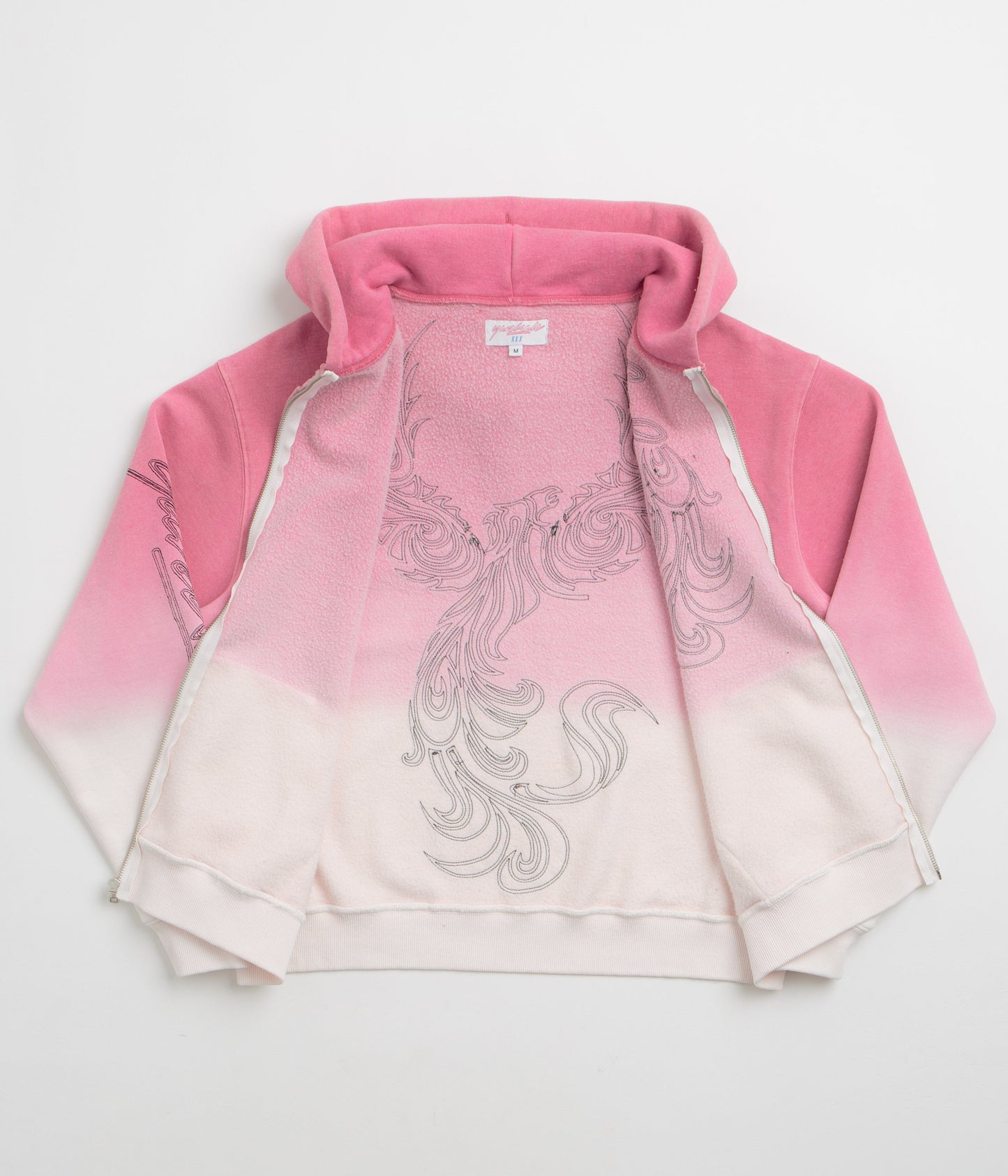 Yardsale Ombre Full Zip Hoodie - Pink