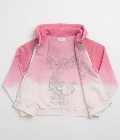 Yardsale Ombre Full Zip Hoodie - Pink