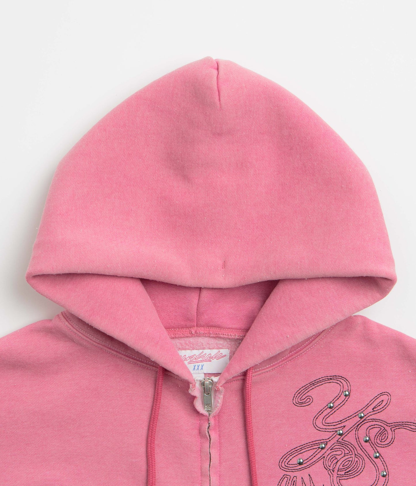 Yardsale Ombre Full Zip Hoodie - Pink