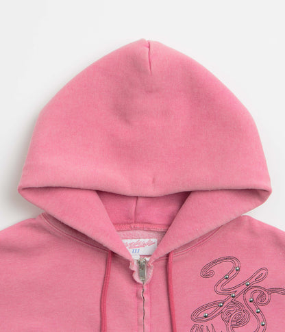 Yardsale Ombre Full Zip Hoodie - Pink