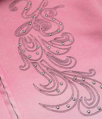 Yardsale Ombre Full Zip Hoodie - Pink
