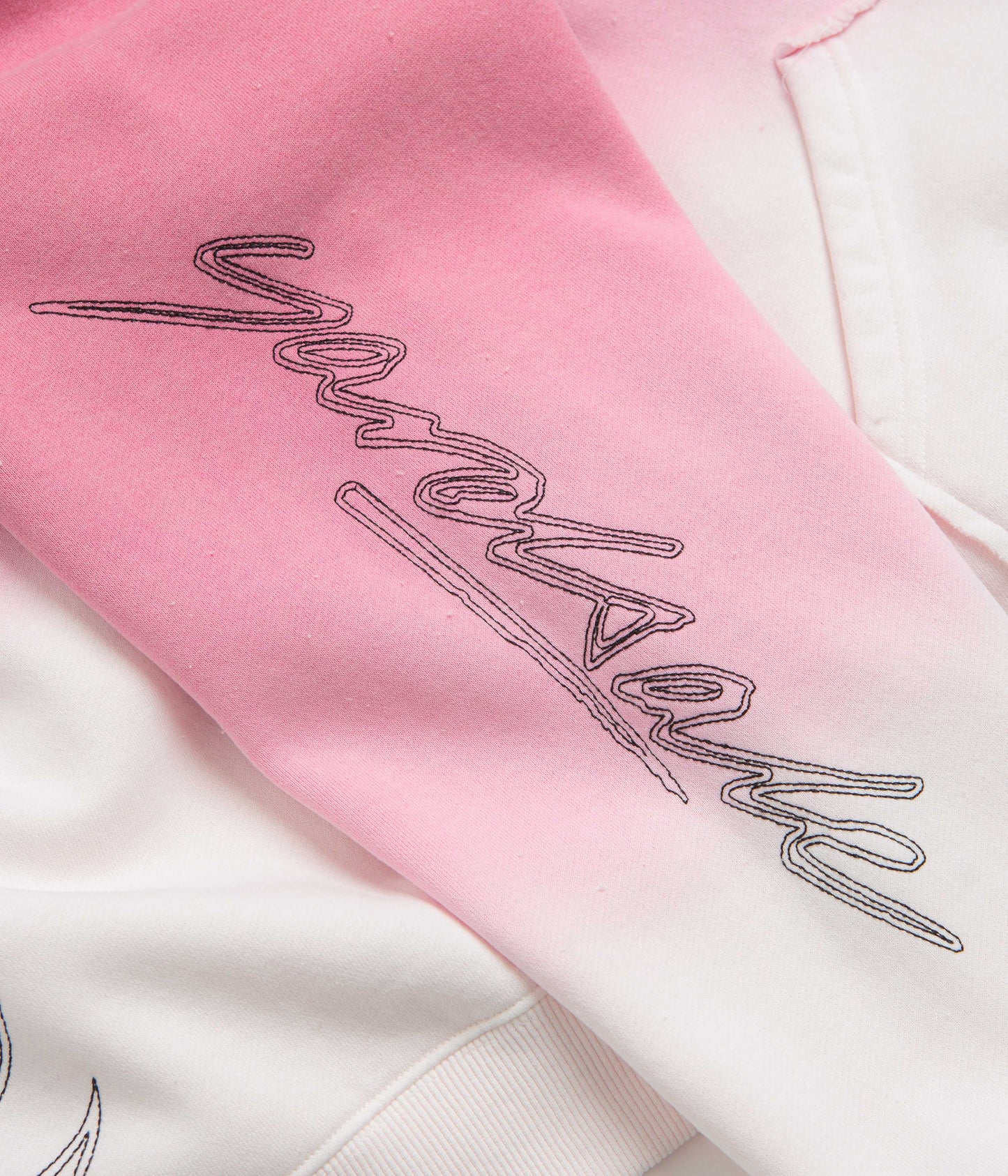 Yardsale Ombre Full Zip Hoodie - Pink