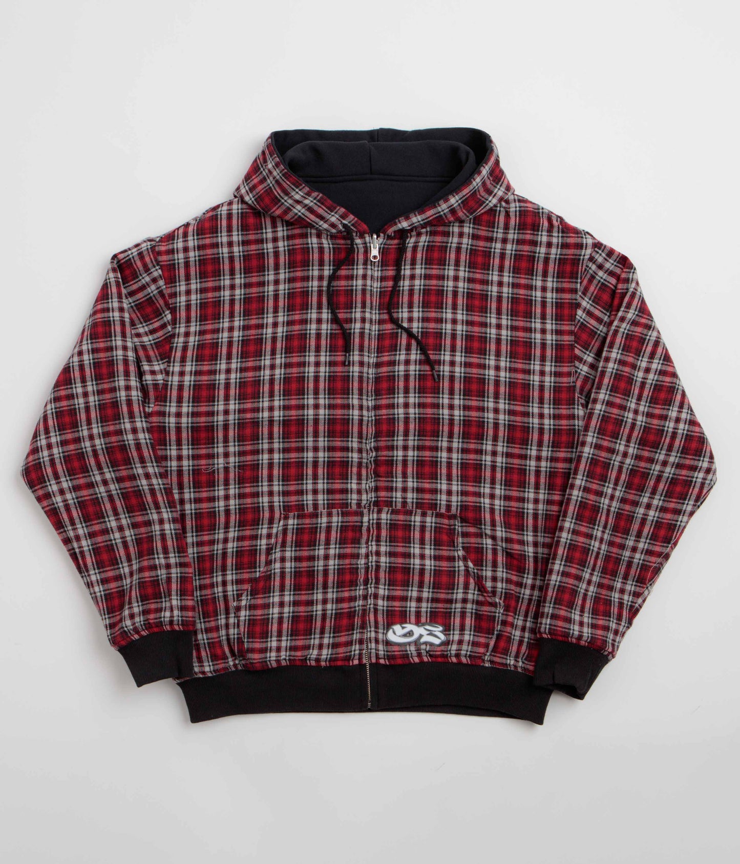Yardsale Reversible Flannel Hoodie - Red / Black