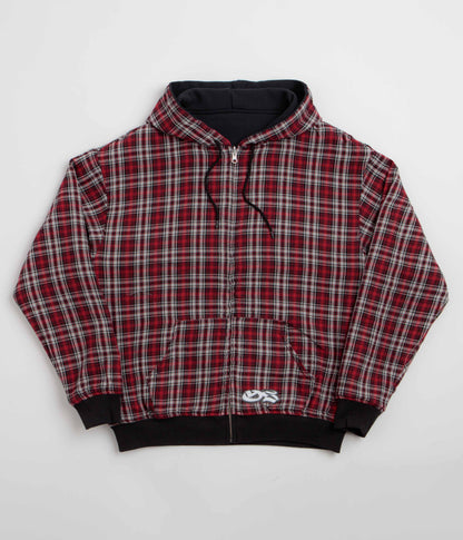 Yardsale Reversible Flannel Hoodie - Red / Black