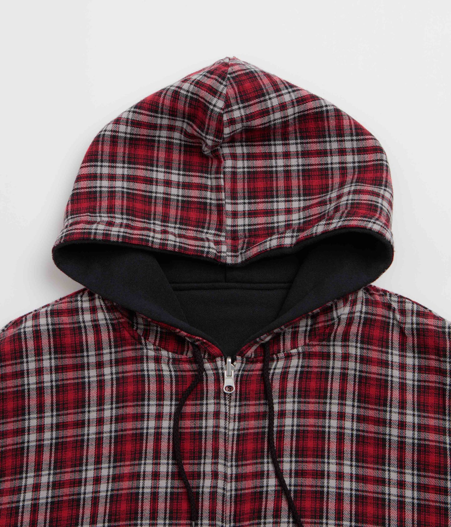Yardsale Reversible Flannel Hoodie - Red / Black